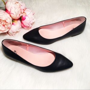 H&M black pointy flat shoes size 9.5 (41)!